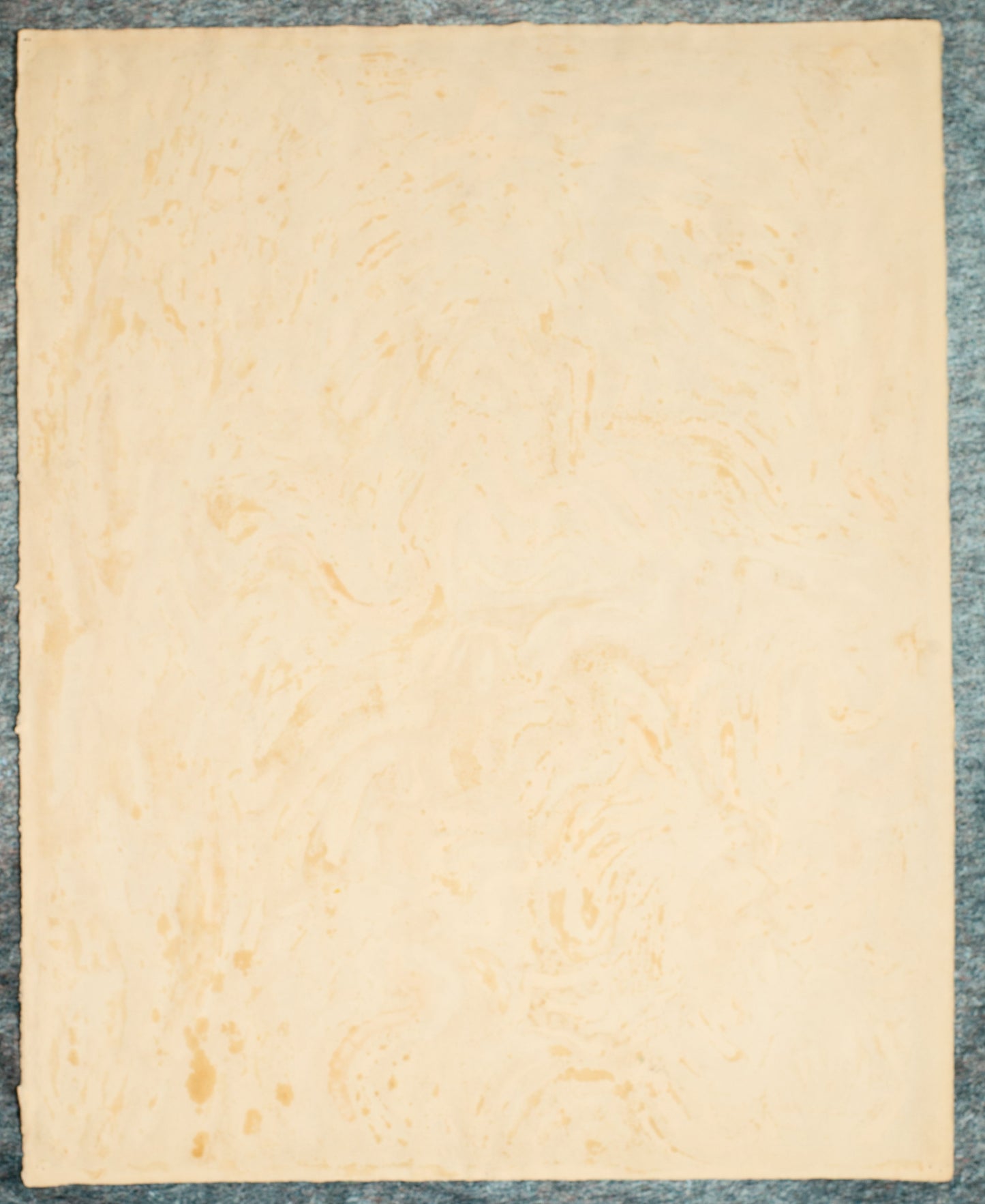 Back side of unframed artwork.