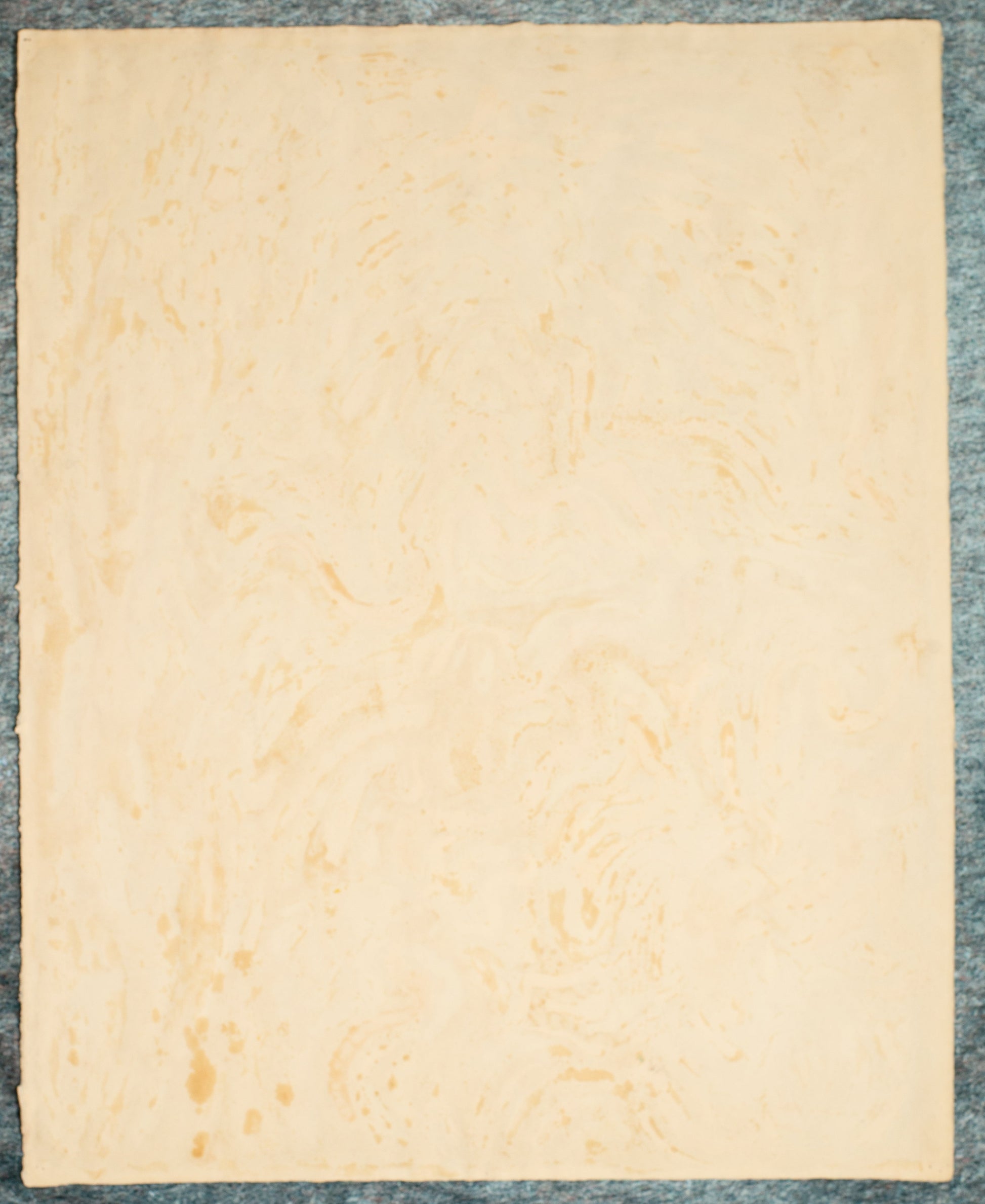 Back side of unframed artwork. 