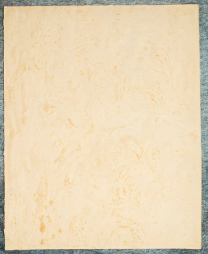 Back side of unframed artwork. 