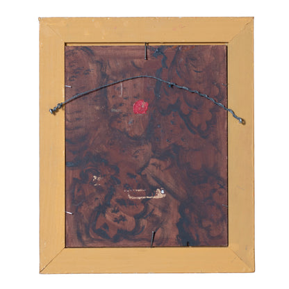 Back side of framed artwork. 