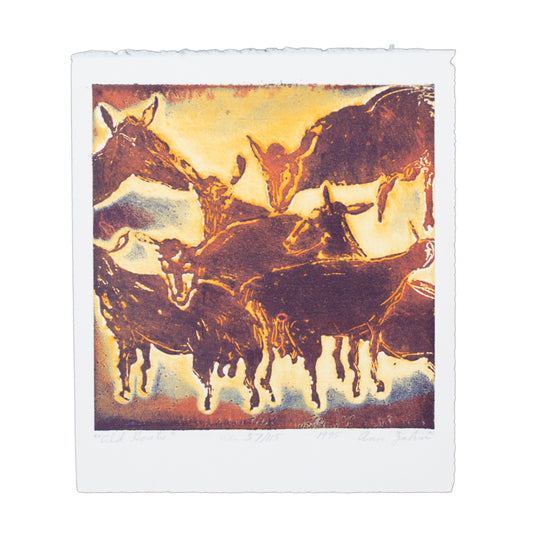Print of goats. 