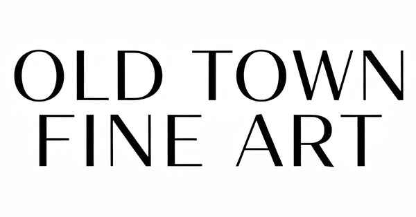 Text 'OLD TOWN FINE ART' in black on a white background